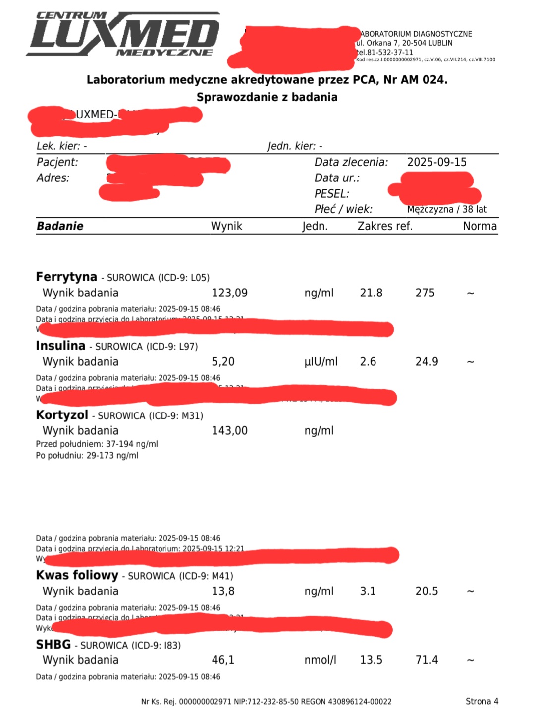 Wyniki krwi 4